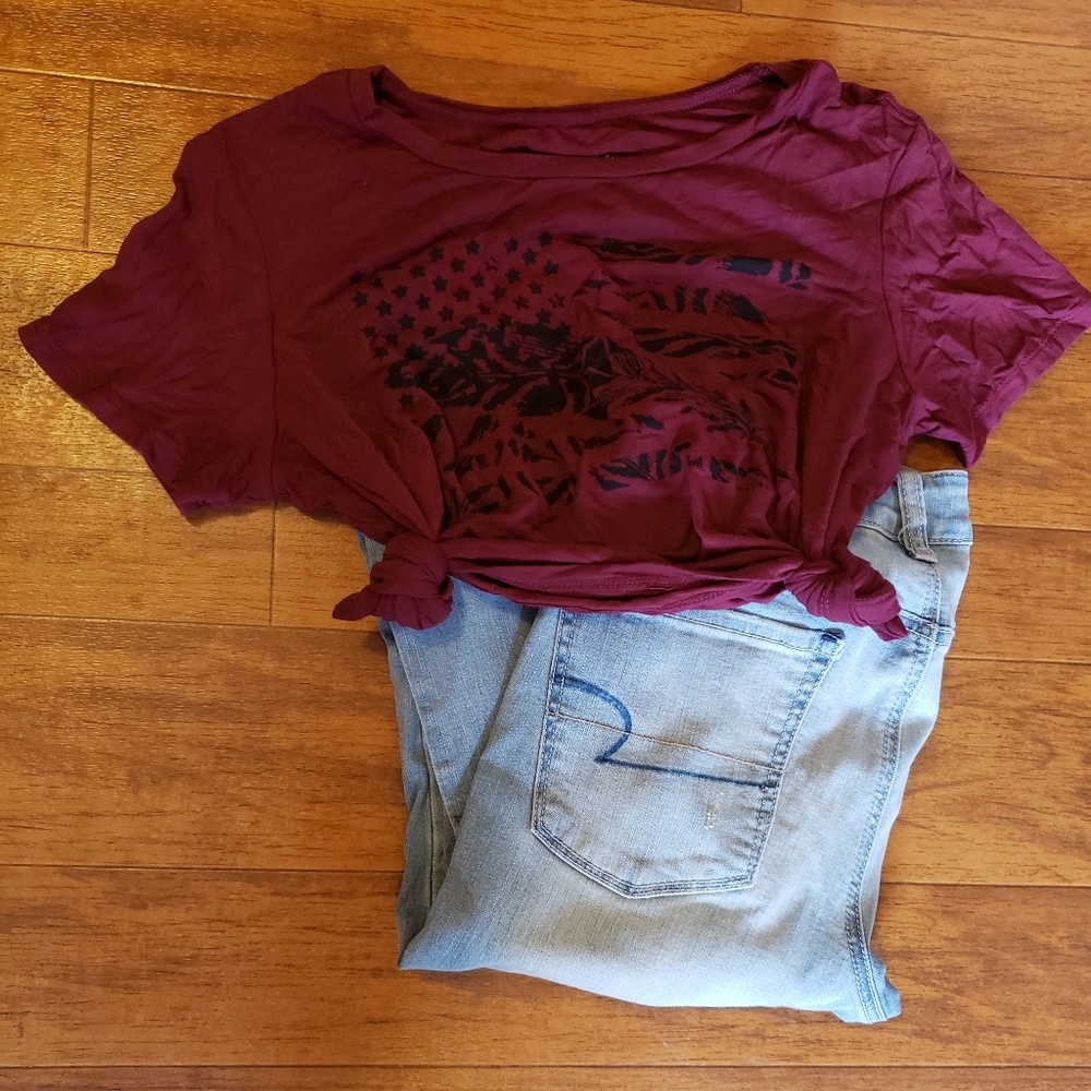 💗American eagle crop top💗
